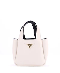 Pre-Owned Prada Mini Flou Dynamique Open Tote Vitello Daino