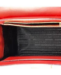 Pre-Owned Prada Medium Cahier Convertible Shoulder Bag City Calf and Saffiano