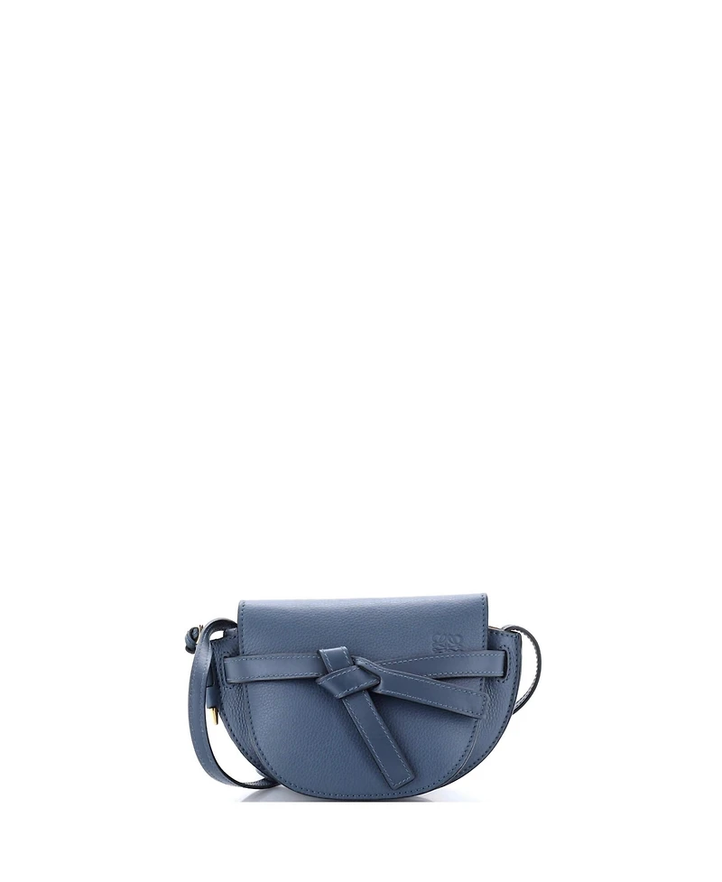 Pre-Owned Loewe Mini Gate Shoulder Bag Leather