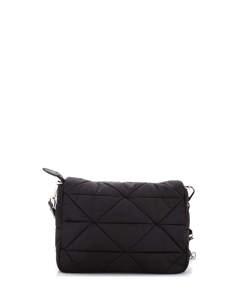 Pre-Owned Prada Padded Flap Shoulder Bag Quilted Tessuto