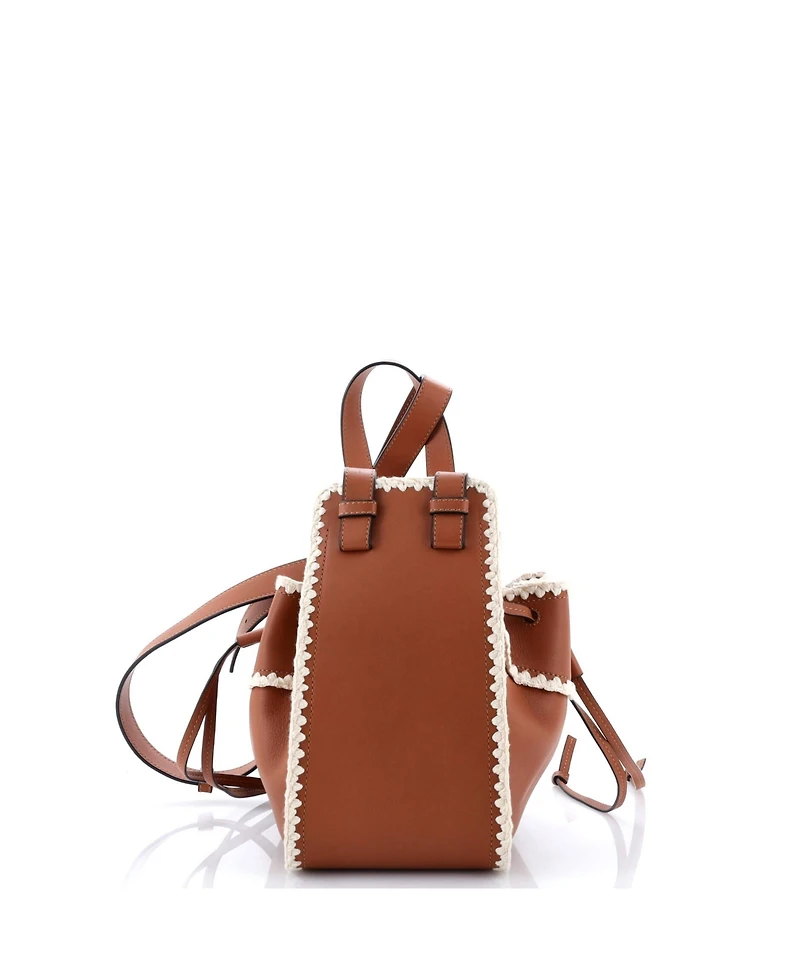 Pre-Owned Loewe Small Hammock Bag Leather with Crochet Detail
