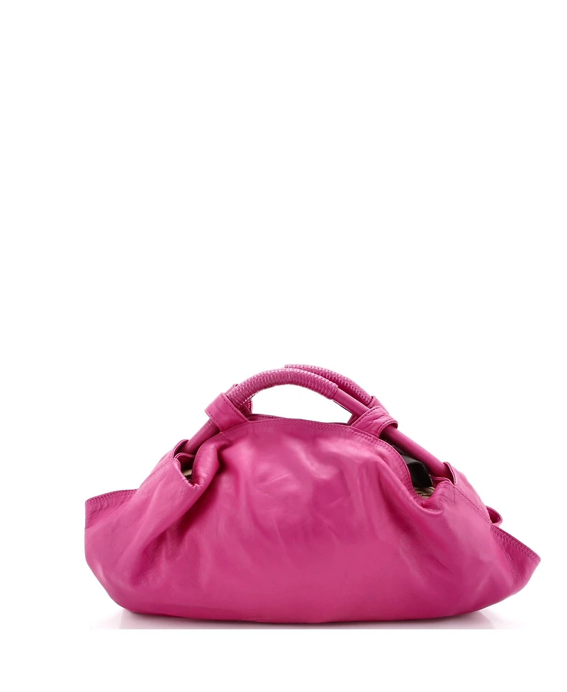 Pre-Owned Loewe Front Pocket Nappa Aire Hobo Leather