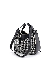 Pre-Owned Loewe Small Hammock Bag Leather and Tweed