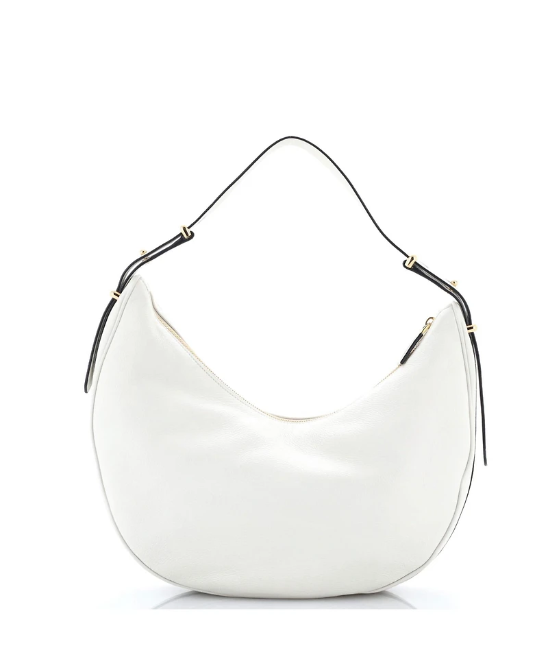 Pre-Owned Prada Large Arque Half Moon Hobo Leather