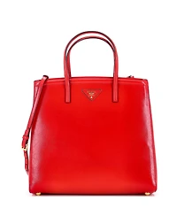 Pre-Owned Prada Medium Slim Convertible Tote Vernice Saffiano Leather