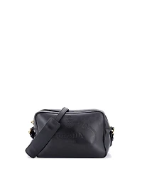 Pre-Owned Prada Small Logo Camera Bag Embossed Leather