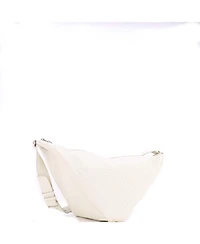 Pre-Owned Prada Large Triangle Logo Zip Messenger Leather