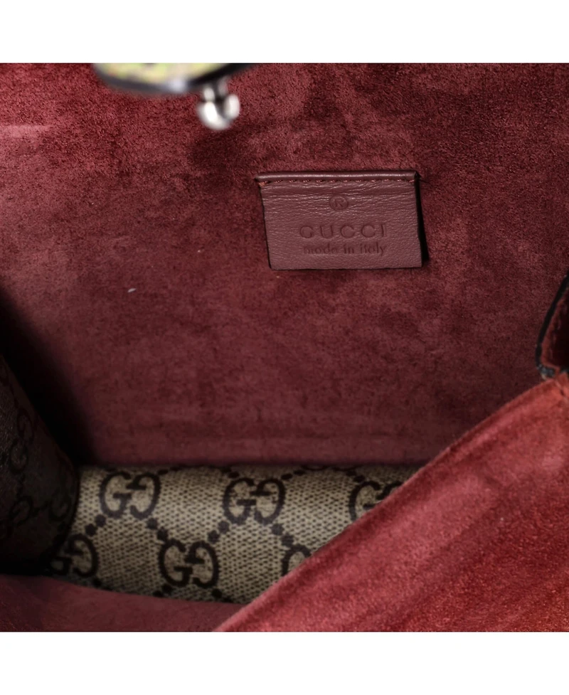 Pre-Owned Gucci Mini Dionysus Bag Blooms Print Gg Coated Canvas
