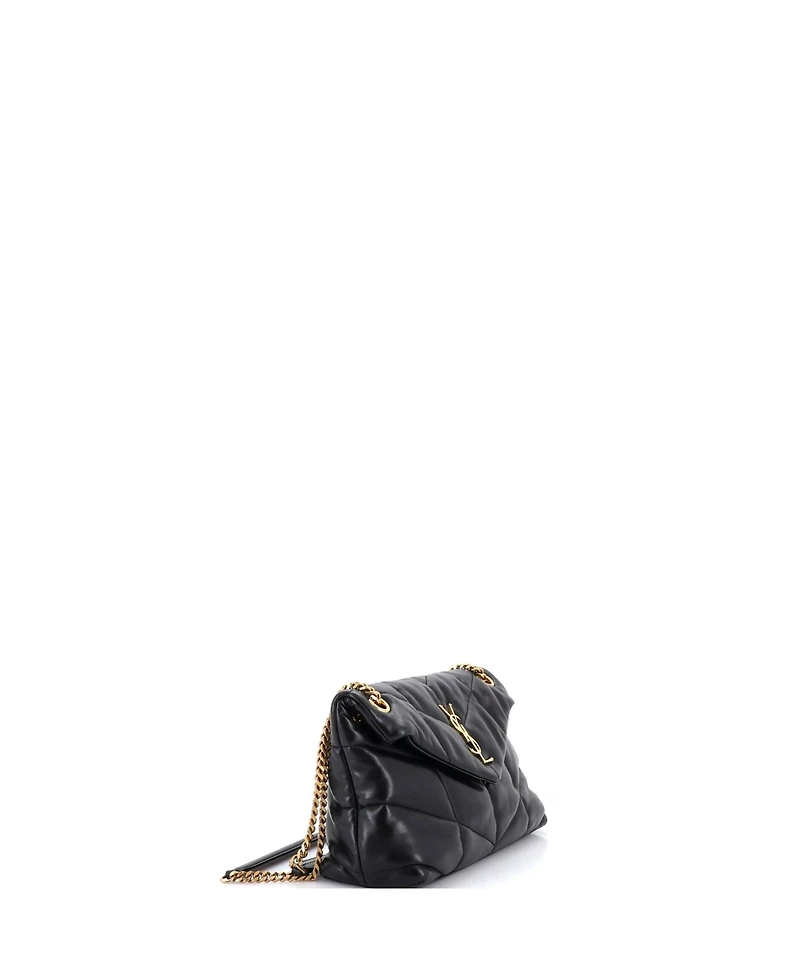 Pre-Owned Saint Laurent Small Loulou Puffer Shoulder Bag Quilted Leather