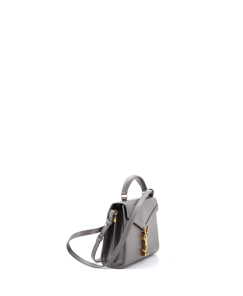 Pre-Owned Saint Laurent Mini Cassandra Top Handle Bag Leather