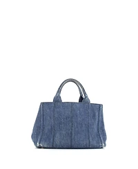 Pre-Owned Prada Mini Canapa Convertible Tote Denim
