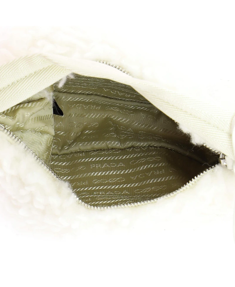 Pre-Owned Prada Mini Re-Edition 2000 Hobo Cashmere