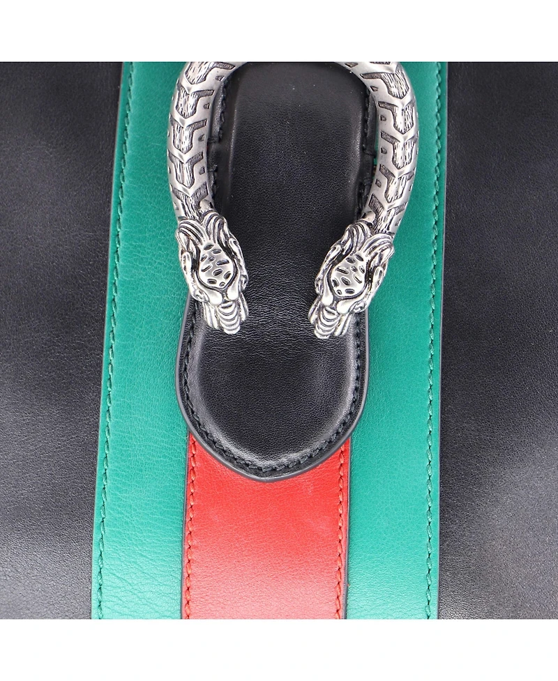 Pre-Owned Gucci Medium Web Dionysus Top Handle Bag Leather