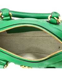 Pre-Owned Gucci Mini Ophidia Convertible Boston Top Handle Bag Gg Matelasse Leather