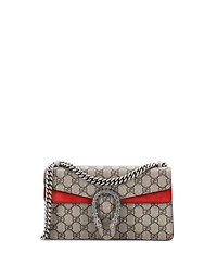 Pre-Owned Gucci Small Dionysus Bag Gg Coated Canvas with Crystal Embellished Metal