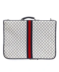 Pre-Owned Gucci Savoy Web Garment Bag Gg Coated Canvas
