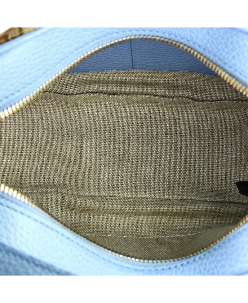 Pre-Owned Gucci Mini Bree Disco Crossbody Bag Gg Canvas with Leather