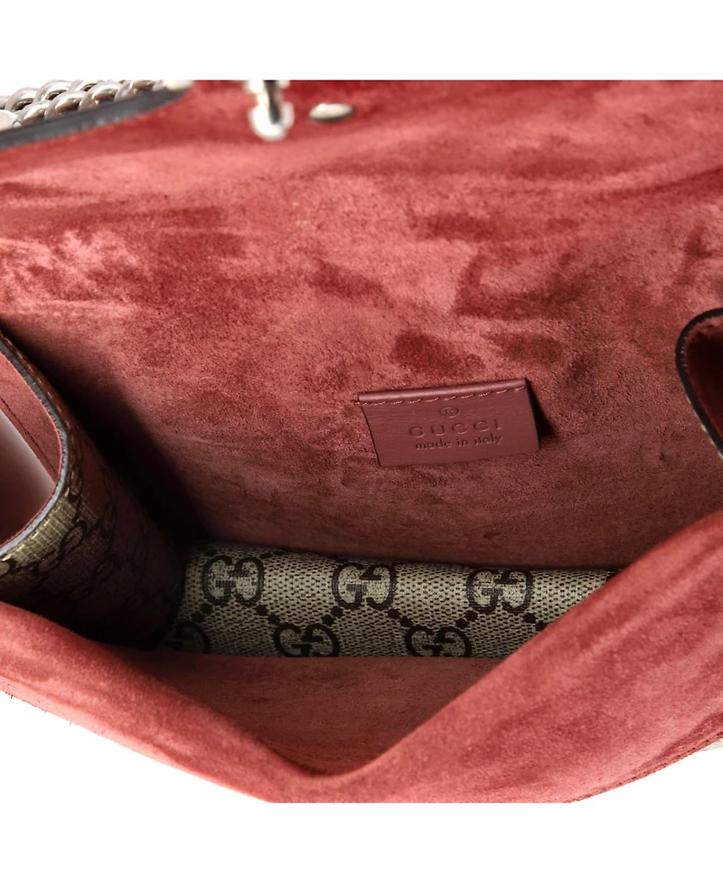 Pre-Owned Gucci Mini Dionysus Bag Blooms Print Gg Coated Canvas