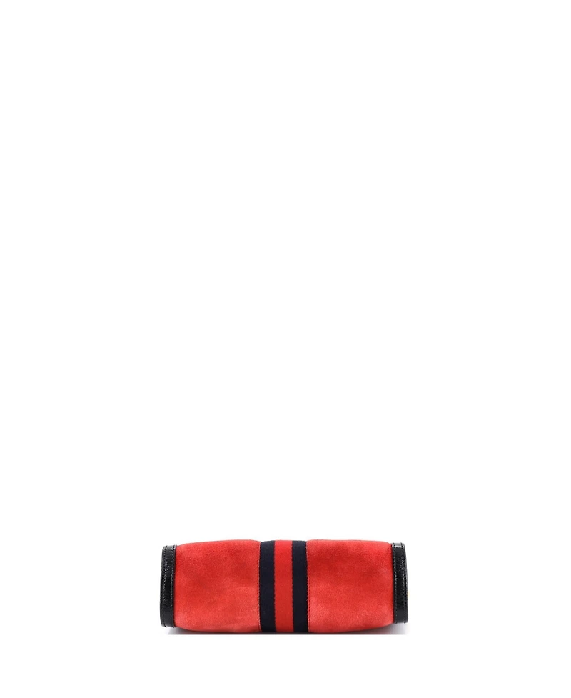 Pre-Owned Gucci Small Ophidia Chain Shoulder Bag Suede