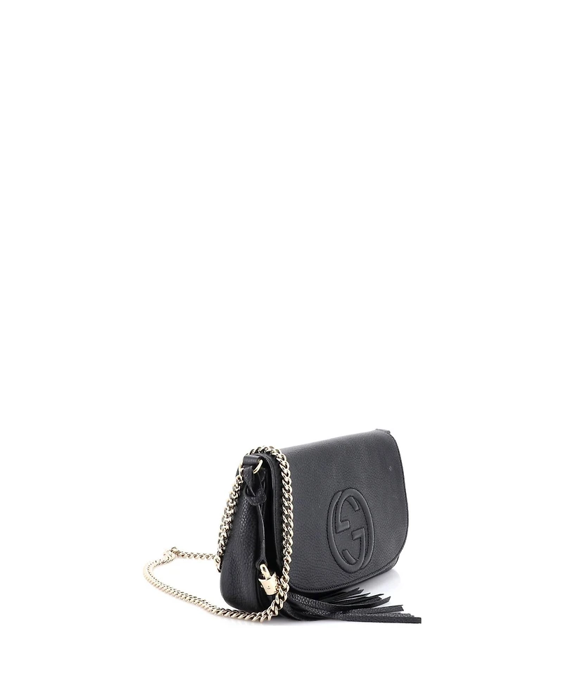 Pre-Owned Gucci Medium Soho Chain Crossbody Bag Leather