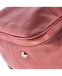 Pre-Owned Gucci Medium Vintage Web Boston Bag Leather