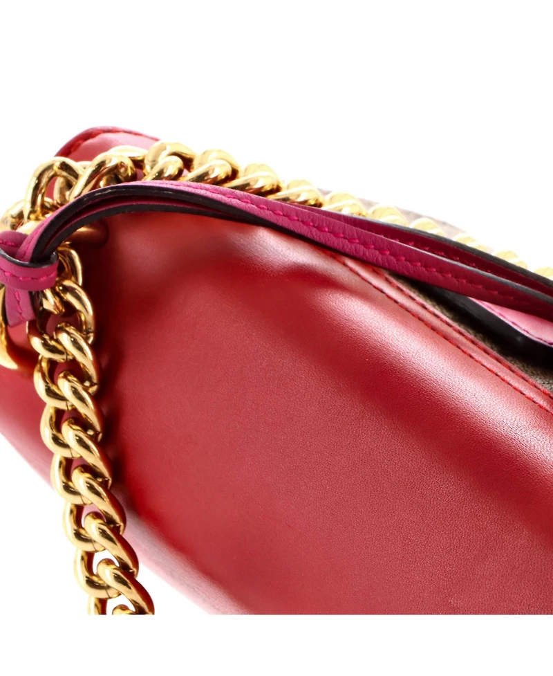 Pre-Owned Gucci Small Padlock Shoulder Bag Gg Coated Canvas and Leather