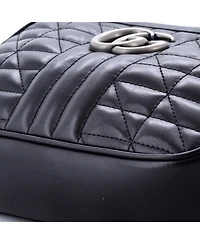 Pre-Owned Gucci Small Gg Marmont Shoulder Bag Mixed Matelasse Leather