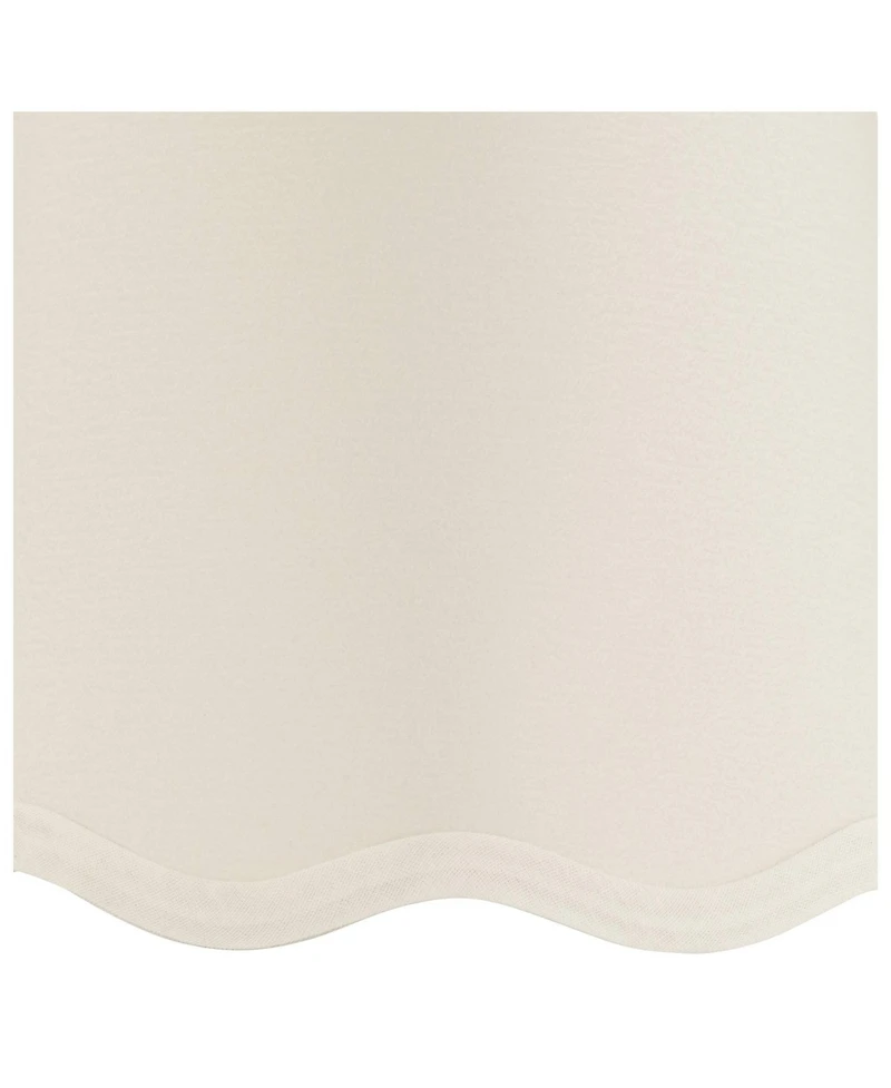 Springcrest High x 5 1/2" Slant Lamp Shade Replacement White Empire Scallop Bottom Clip On Candelabra