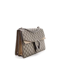 Pre-Owned Gucci Medium Dionysus Bag Gg Coated Canvas