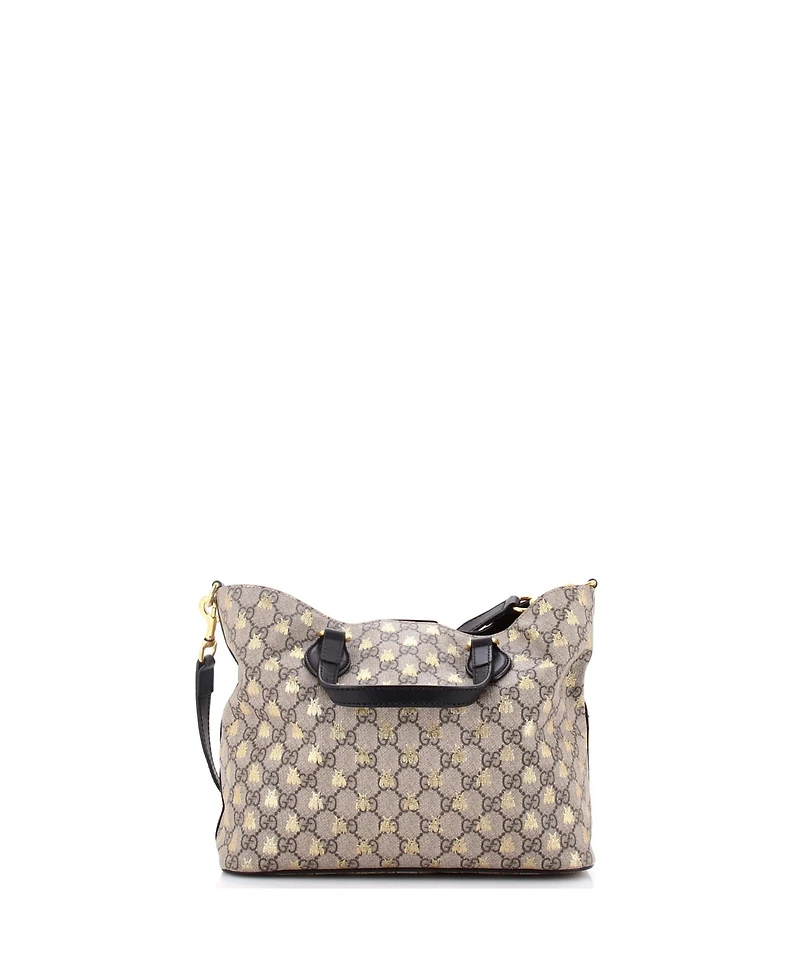 Pre-Owned Gucci Small Convertible Soft Tote Printed Gg Coated Canvas