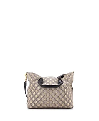Pre-Owned Gucci Small Convertible Soft Tote Printed Gg Coated Canvas