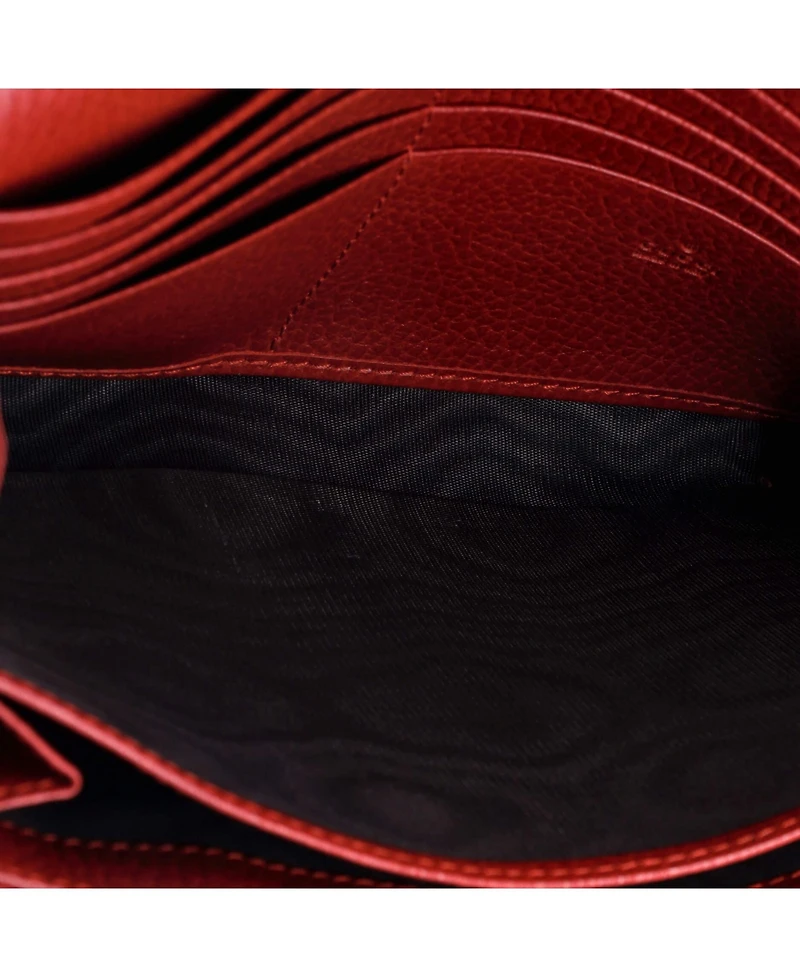 Pre-Owned Gucci Small Dionysus Chain Wallet Leather with Embellished Detail