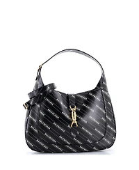 Pre-Owned Gucci Medium x Balenciaga The Hacker Project Jackie 1961 Hobo Printed Leather