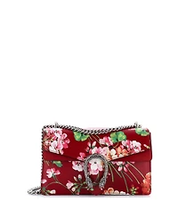 Pre-Owned Gucci Small Dionysus Bag Blooms Print Leather