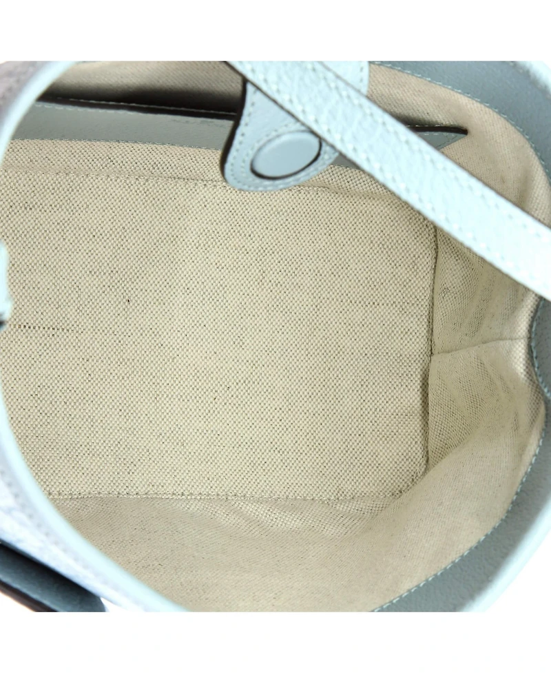 Pre-Owned Gucci Small Ophidia Open Bucket Bag Gg Coated Canvas with Leather