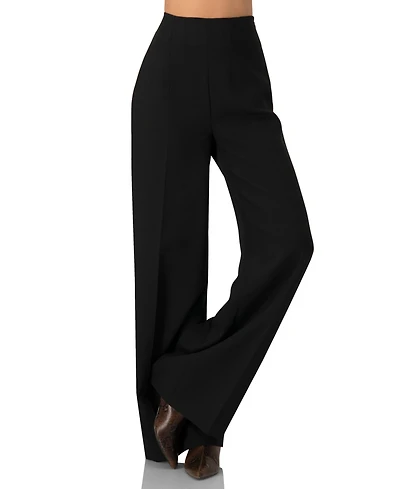 Ivonne Women's Plain Wide Leg Trousers