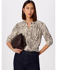 Whistles Women's Zebra Button Through Shirt