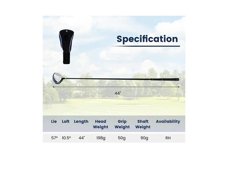 Hongge 10.5° Individual Driver Golf Club for Men 460CC