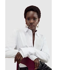 Karen Millen Women's Cotton Woven Buttoned Shirt