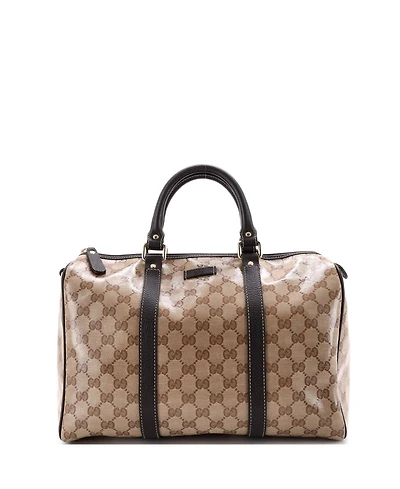 Pre-Owned Gucci Medium Joy Boston Bag Gg Coated Canvas