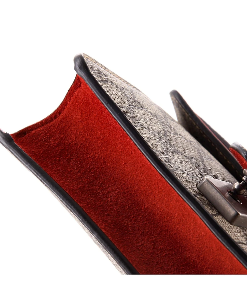 Pre-Owned Gucci Mini Dionysus Bag Gg Coated Canvas