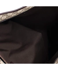 Pre-Owned Gucci Medium Plus Tote Gg Coated Canvas with Leather