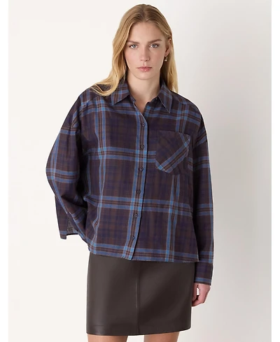 Whistles Women's Checked Brushed Cotton Shirt
