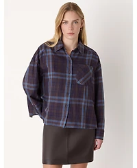 Whistles Women's Checked Brushed Cotton Shirt