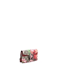 Pre-Owned Gucci Super Mini Dionysus Bag Blooms Print Gg Coated Canvas