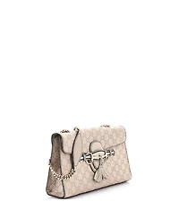 Pre-Owned Gucci Medium Emily Chain Flap Bag Guccissima Leather