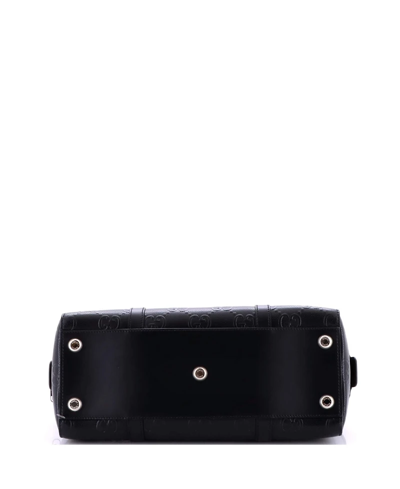 Pre-Owned Gucci Tote Bag Gg Embossed Perforated Leather