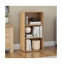 Slickblue 3-Cube Storage Bookcase with Adjustable Shelves
