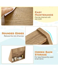 Sugift 5 Tier Kids Bookshelf with Deep Compartments and Stable Design