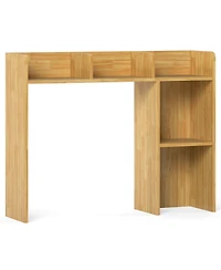 Sugift Three Tier Desk Bookshelf with Open Shelves for Workspace
